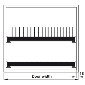 Alternative view of Rổ bát đĩa PRESTO có khung
