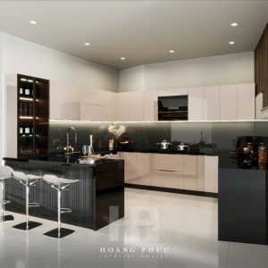 Alternative view of Tủ bếp Sắc be ánh kim