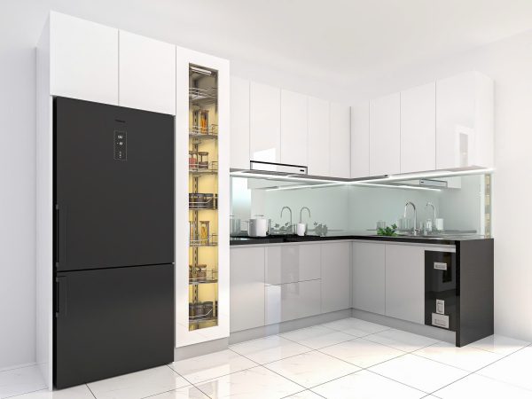 Tủ bếp Xám Đô Thị Lịch Lãm