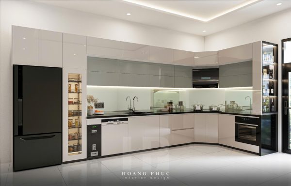 Tủ bếp Xám Đô Thị Lịch Lãm