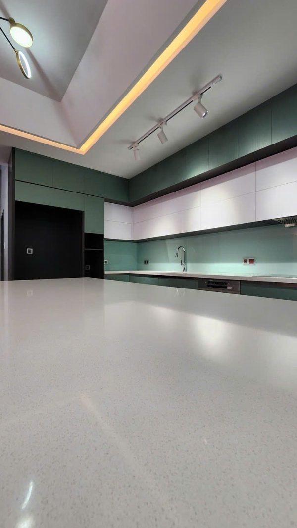 Tủ bếp Xanh Bạc Hà Tươi Mát